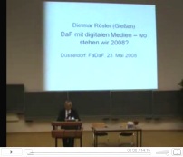 Video: Vortrag Prof. Dr. Dietmar Rösler 23.05.2008